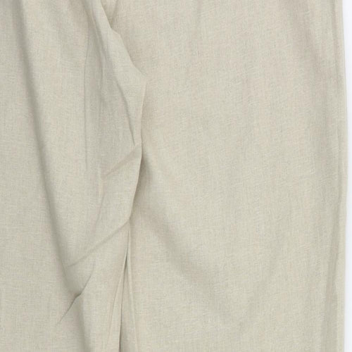 M&S  Womens Beige   Trousers  Size 14 L31 in