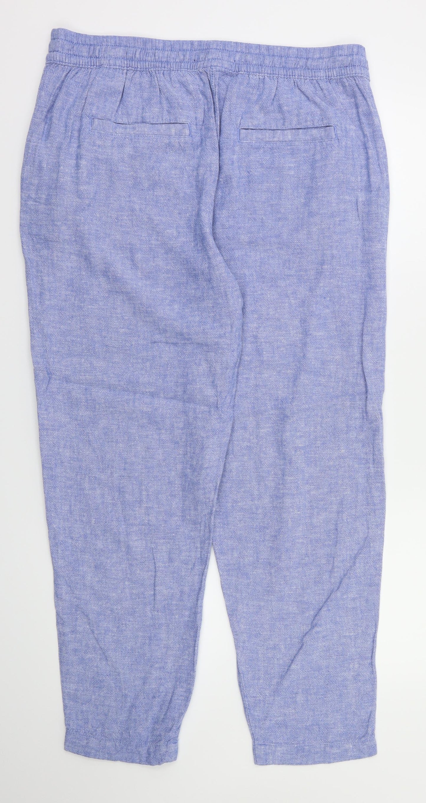 M&S  Womens Black   Trousers  Size 14 L28 in