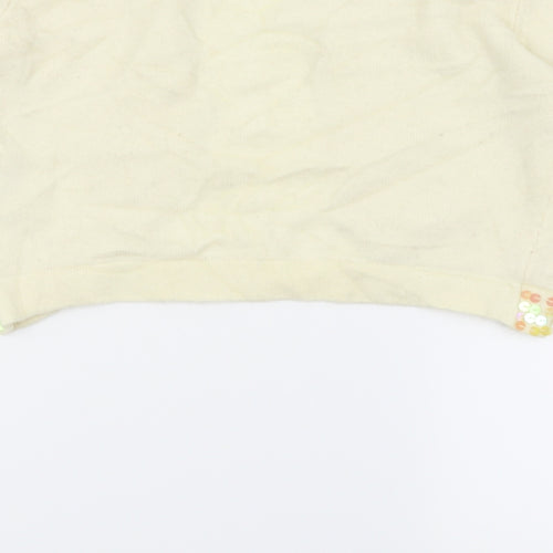 gelano Mens White   Cardigan Jumper Size M