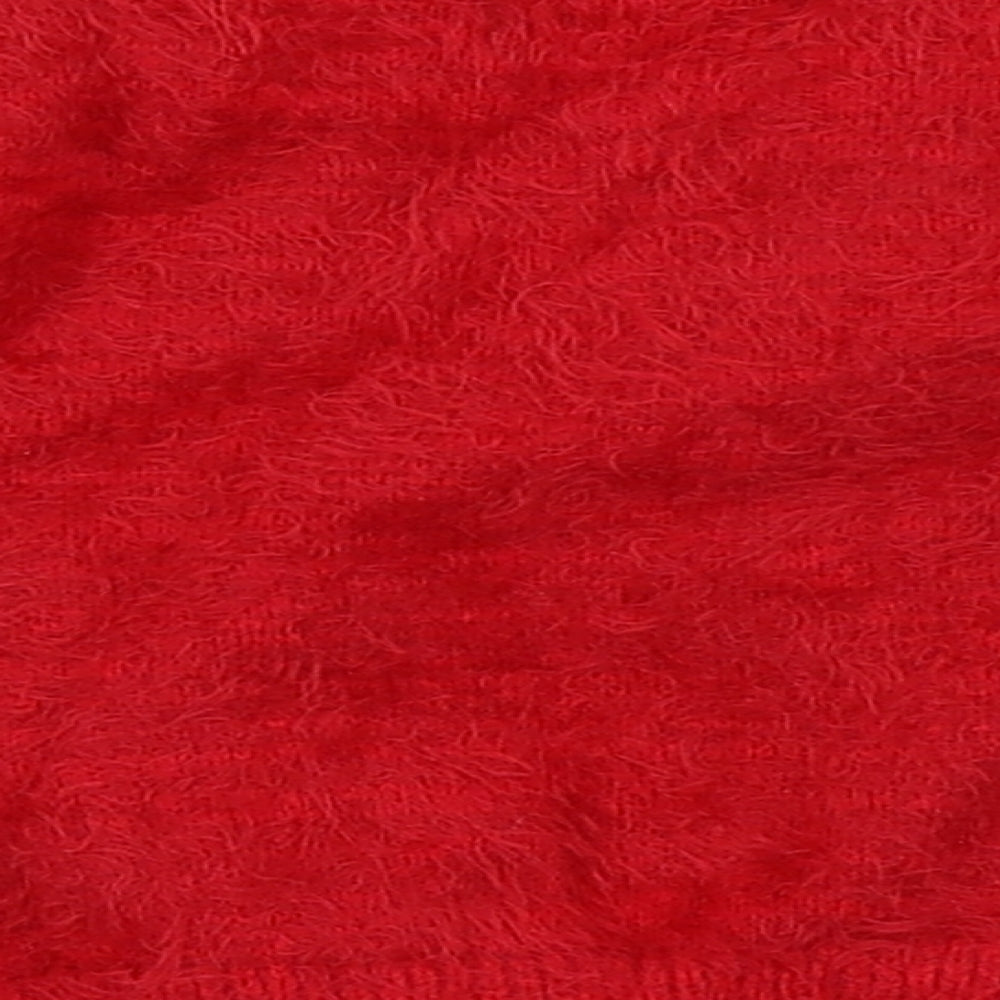 Asda George Girls Red   Pullover Jumper Size 12-18 Months  - Christmas Jumper