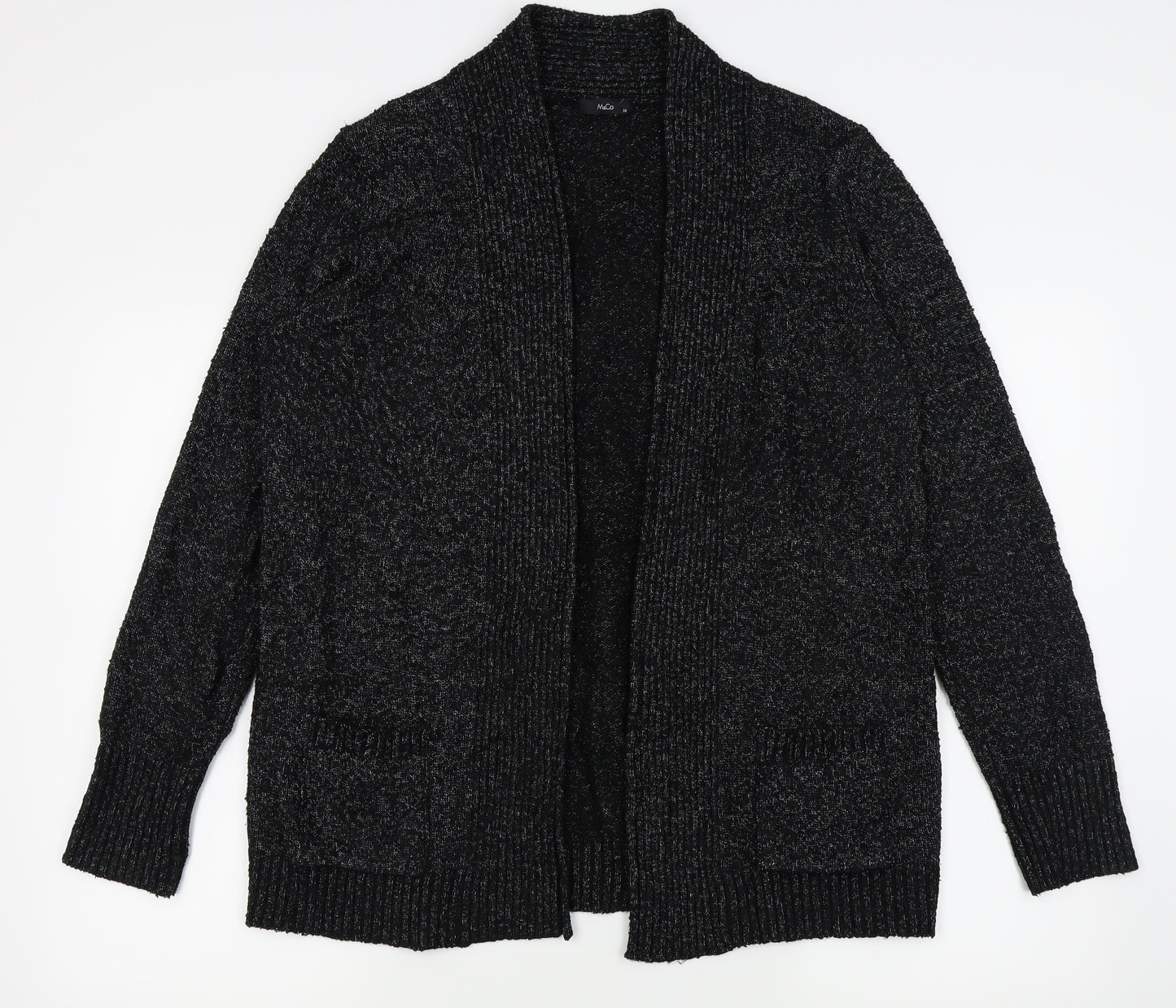 M&Co Womens Black   Cardigan Jumper Size 14