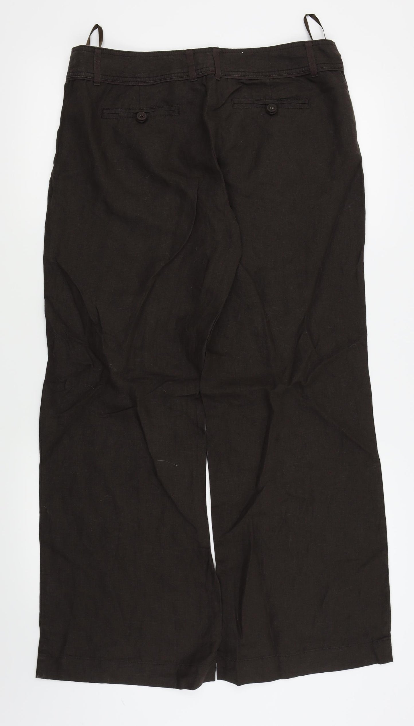 Monsoon Womens Brown   Trousers  Size 12 L29 in