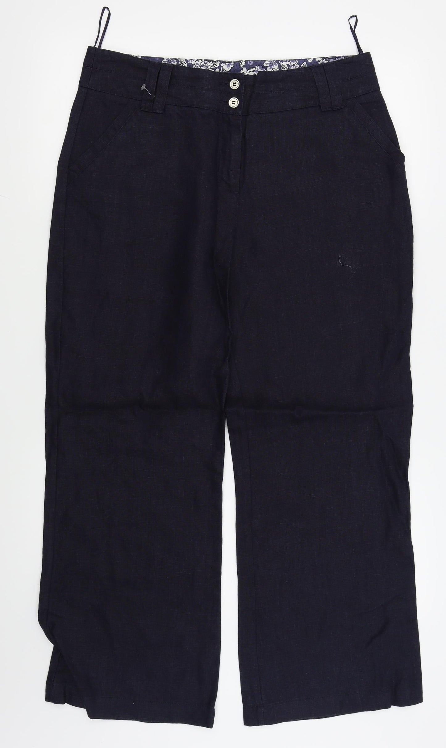 Per Una Womens Blue   Trousers  Size 14 L26 in