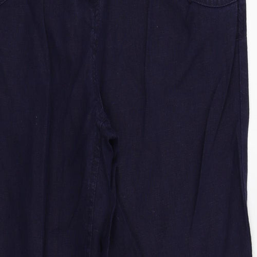 Per Una Womens Blue   Trousers  Size 12 L27 in
