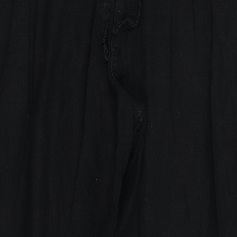 M&s Womens Black   Trousers  Size 36 L26 in