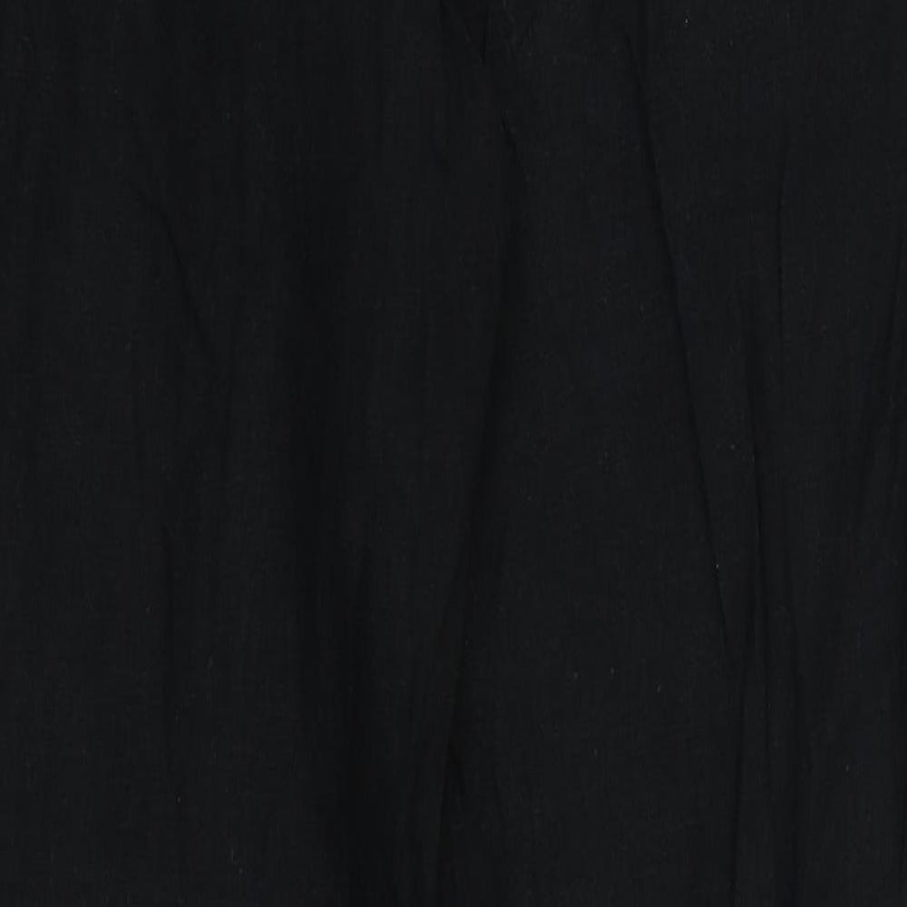 M&s Womens Black   Trousers  Size 36 L26 in