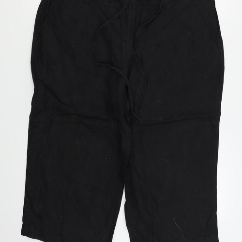 TU Womens Black   Capri Trousers Size 18