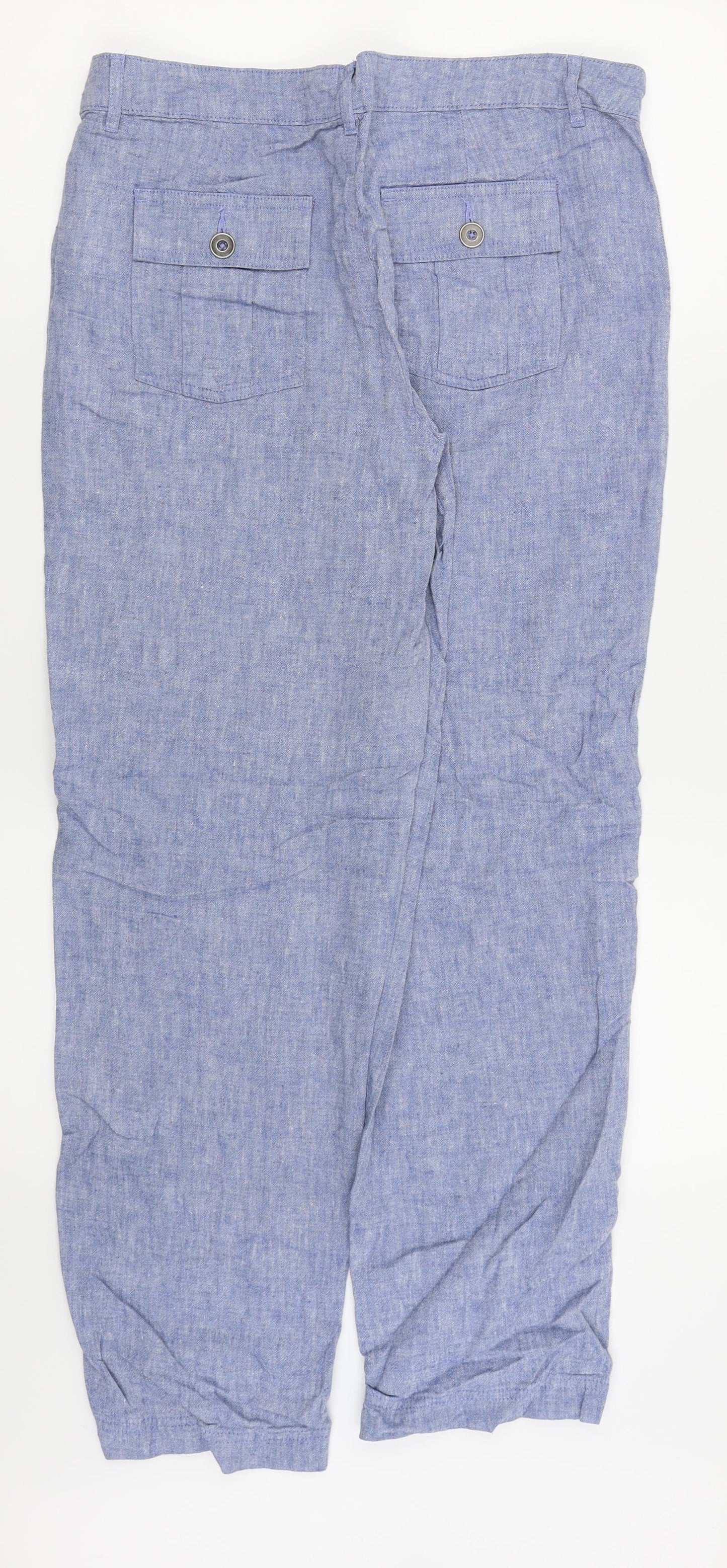 F&F Womens Blue   Trousers  Size 12 L28 in