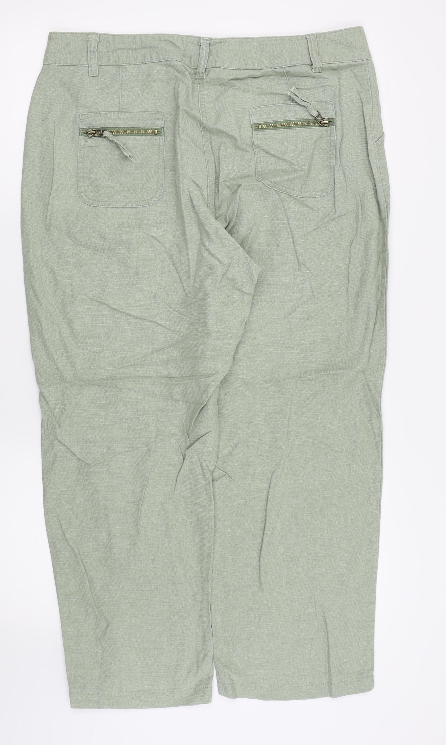 DASH Womens Green   Trousers  Size 16 L25 in