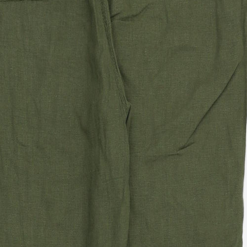 Peackocks Womens Green   Trousers  Size 18 L27 in