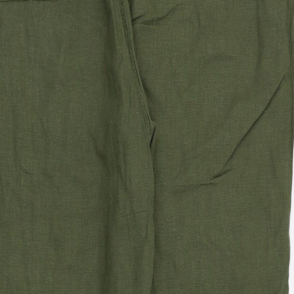 Peackocks Womens Green   Trousers  Size 18 L27 in