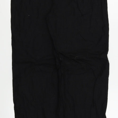 M&S Womens Black   Trousers  Size 14 L27 in