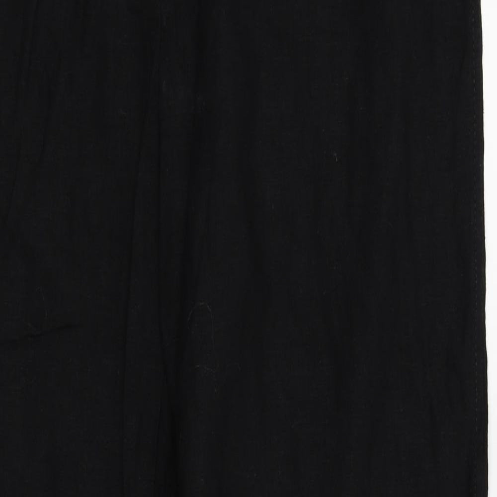 M&S Womens Black   Trousers  Size 14 L27 in