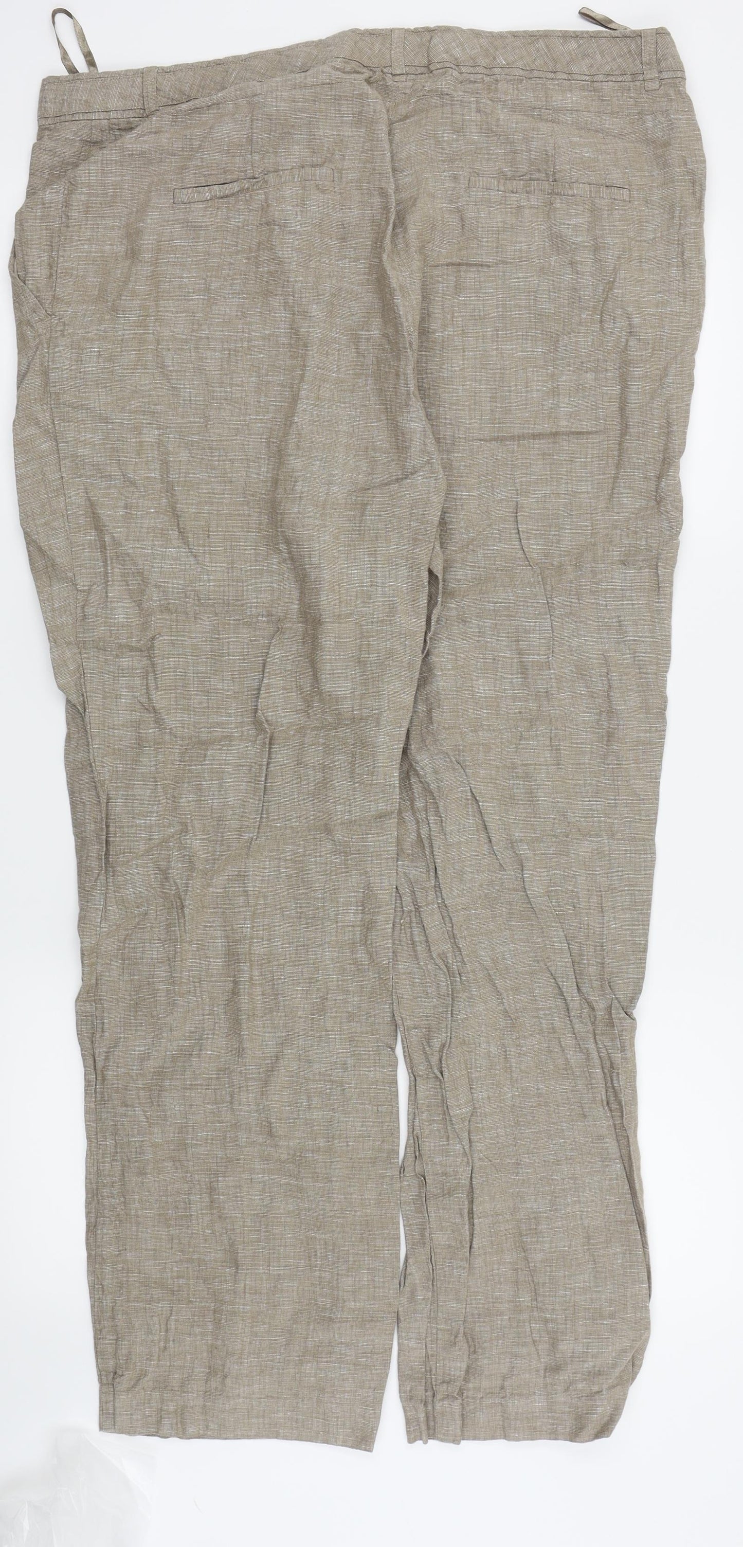 Monsoon Womens Beige   Trousers  Size 18 L28 in