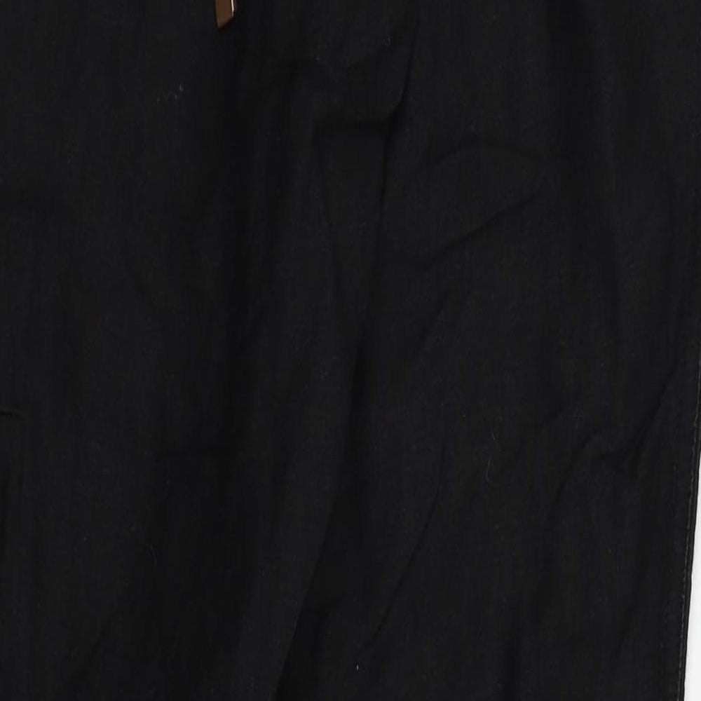 New Look Womens Black   Cargo Trousers Size 12 L25 in