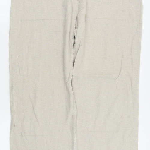 M&S Womens Beige   Trousers  Size 16 L27 in