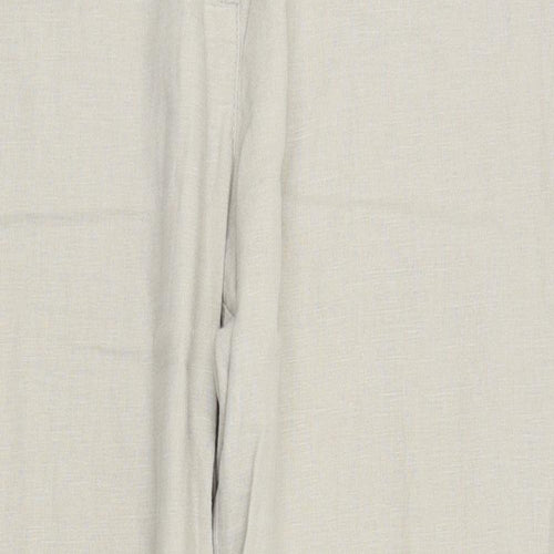 M&S Womens Beige   Trousers  Size 16 L27 in
