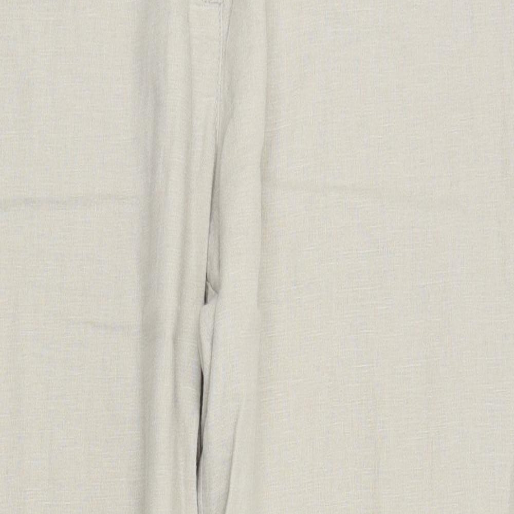 M&S Womens Beige   Trousers  Size 16 L27 in
