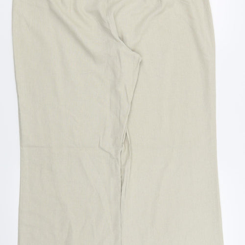 M&s Womens Beige   Trousers  Size 16 L26 in