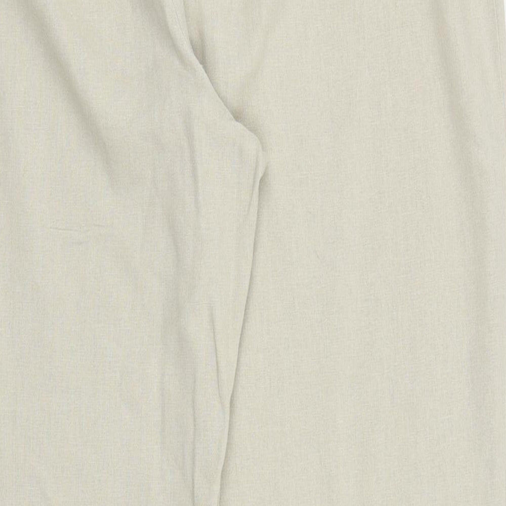 M&s Womens Beige   Trousers  Size 16 L26 in