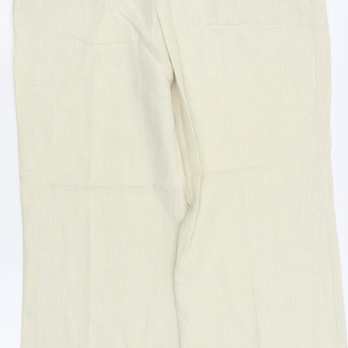Evie Collection Womens Beige   Trousers  Size 12 L27 in