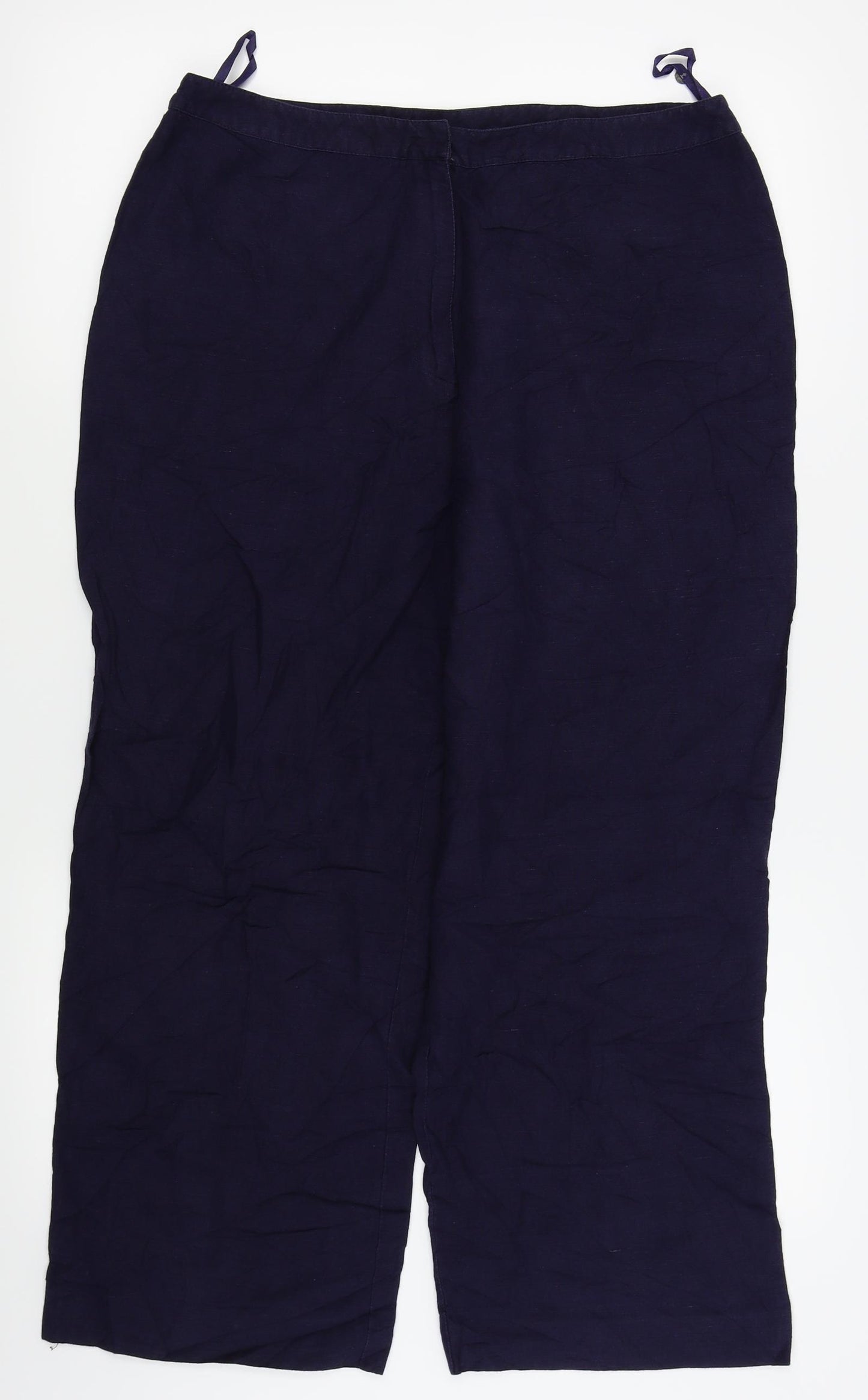ANNE BROOKES Womens Blue   Trousers  Size 14 L23 in