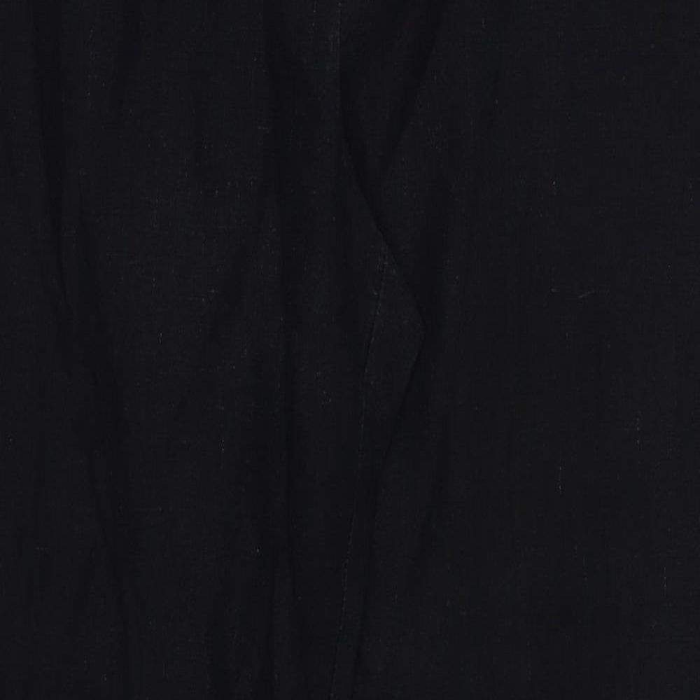 M&S Womens Black   Trousers  Size 14 L27 in