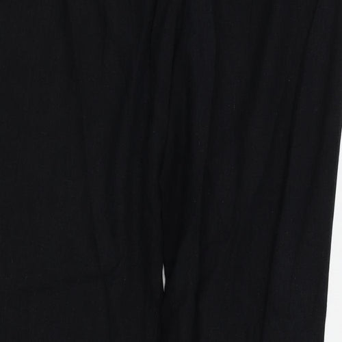 M&S Womens Black   Trousers  Size 14 L27 in