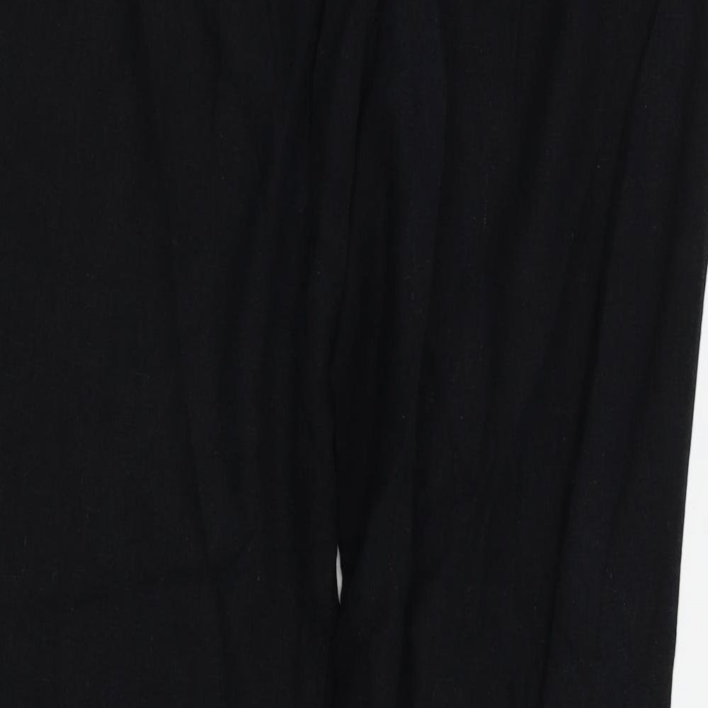 M&S Womens Black   Trousers  Size 14 L27 in