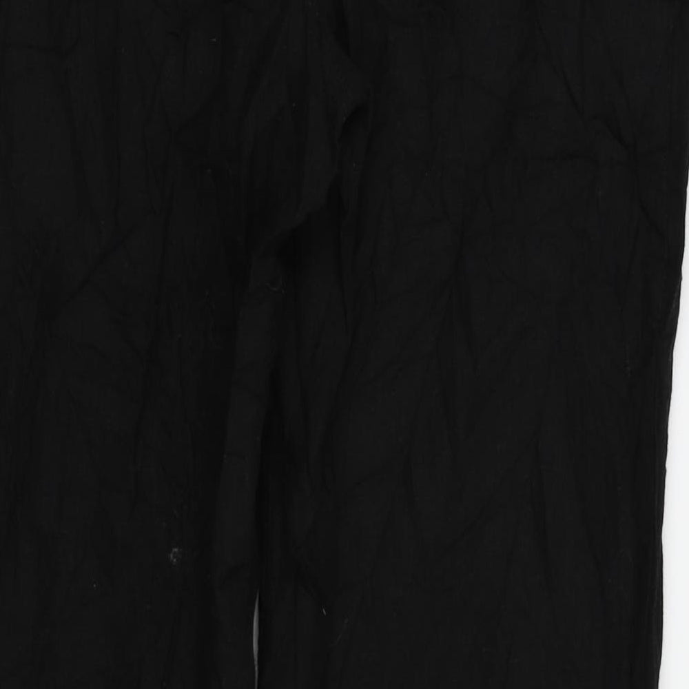 Peacocks Womens Black   Trousers  Size 10 L26 in