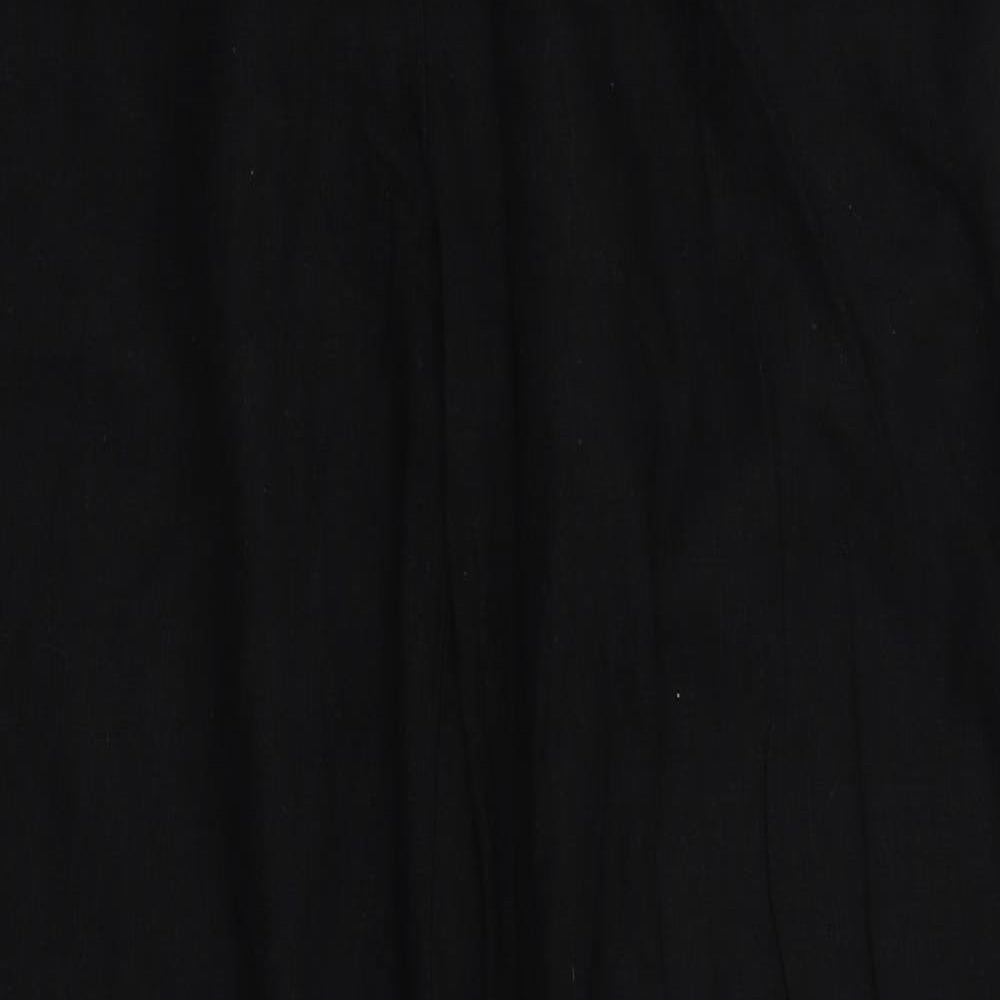 Peacocks Womens Black   Trousers  Size 10 L28 in