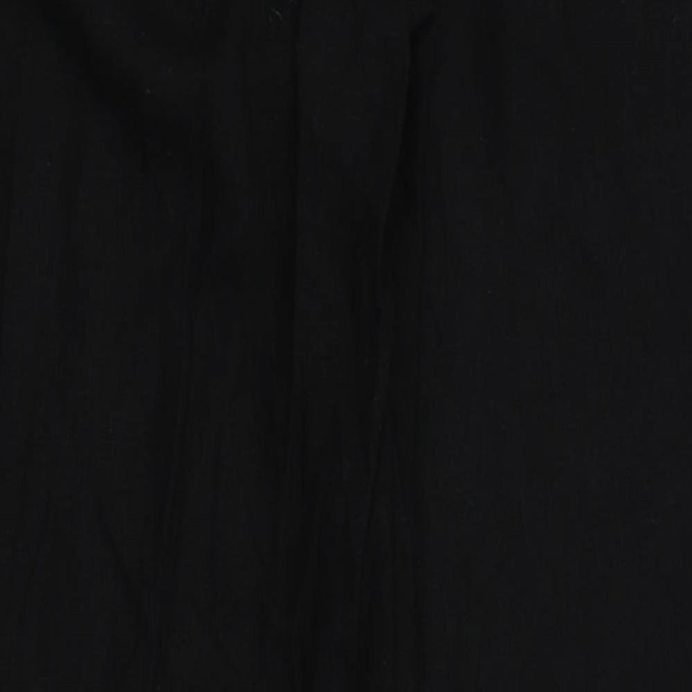 Peacocks Womens Black   Trousers  Size 10 L28 in