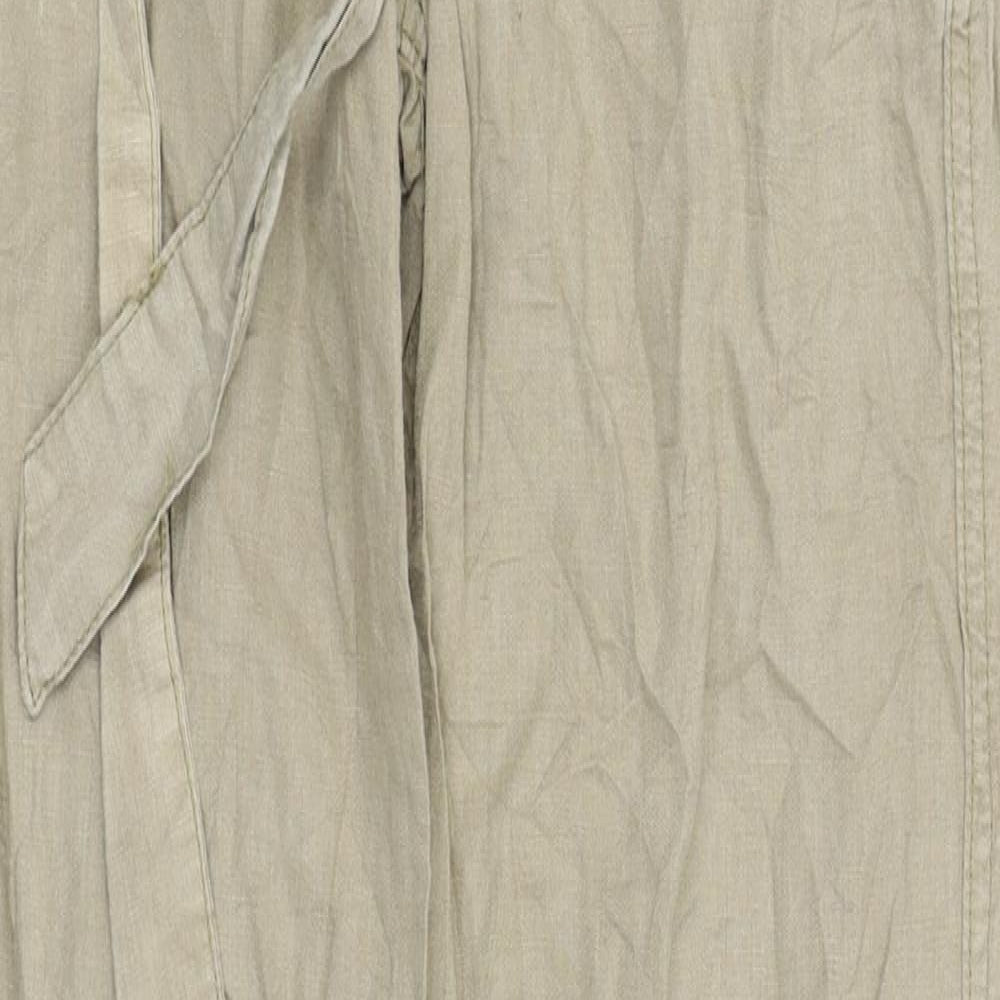 H&M Womens Beige   Trousers  Size 6 L30 in