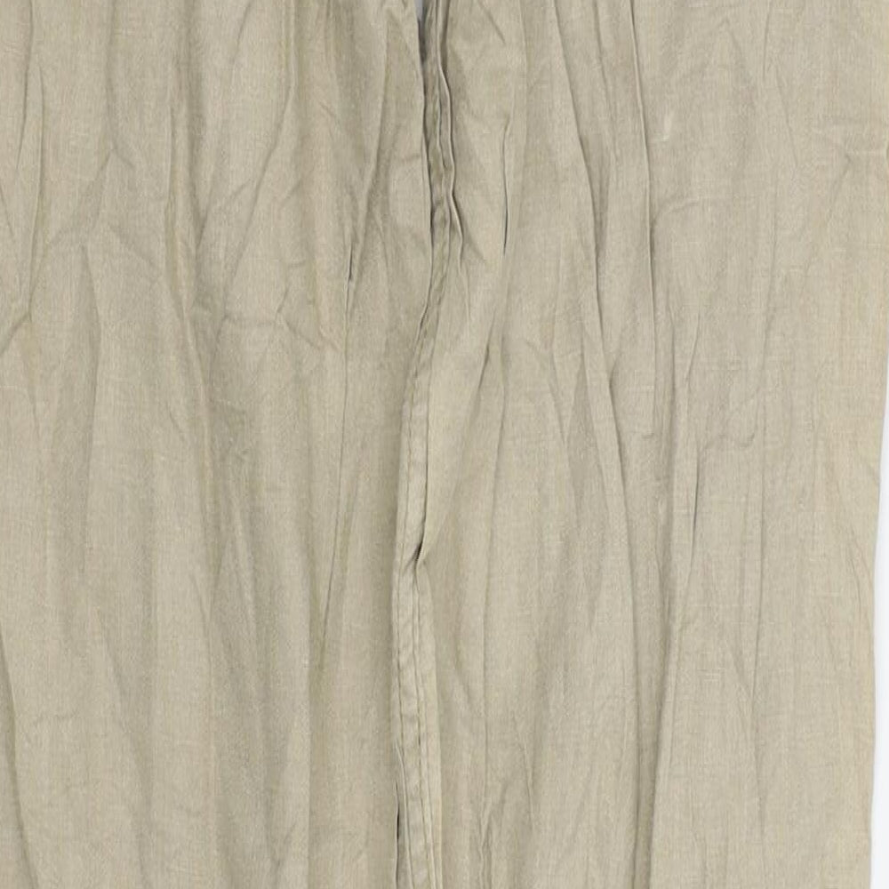 H&M Womens Beige   Trousers  Size 6 L30 in