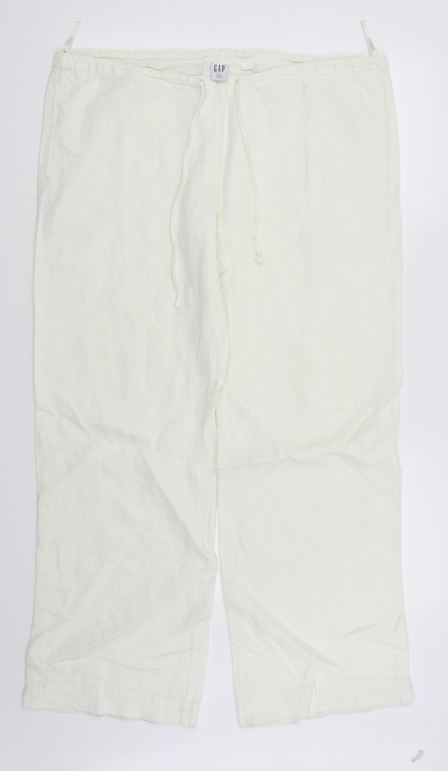 Gap Womens White   Trousers  Size L L28 in