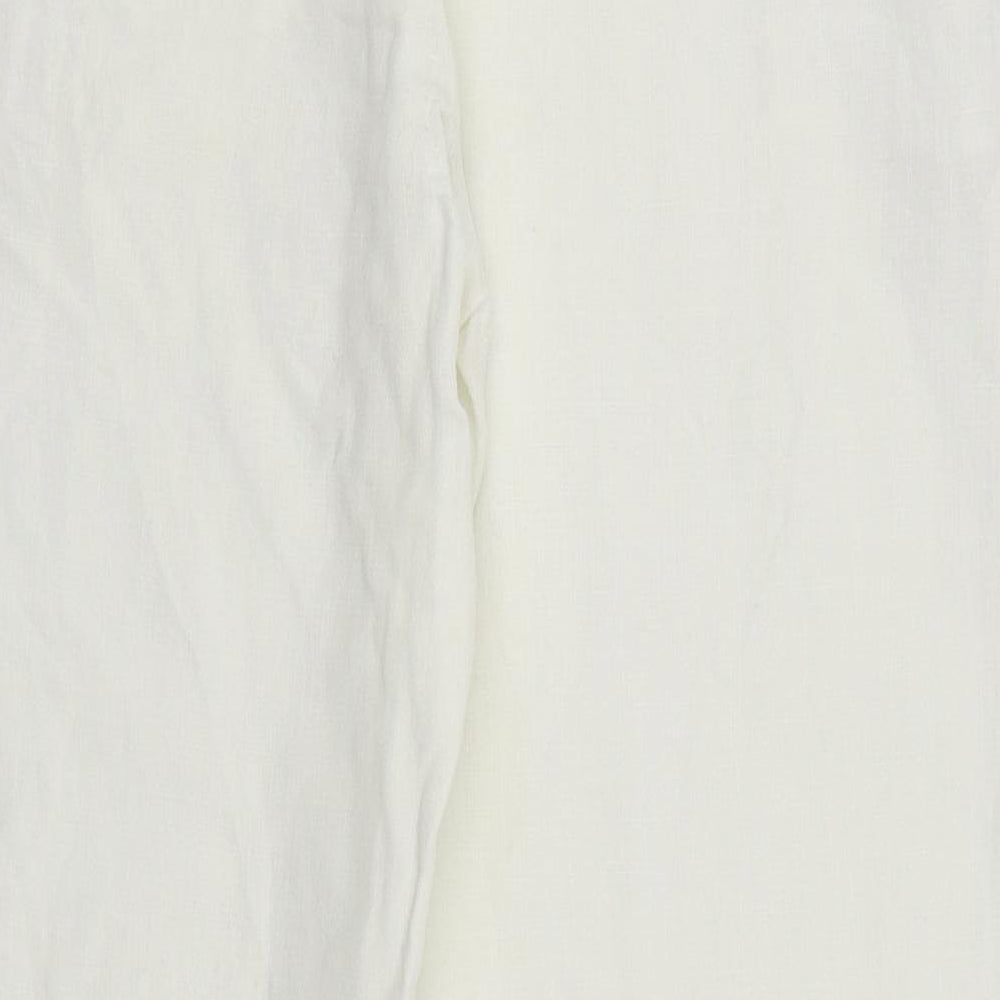 Gap Womens White   Trousers  Size L L28 in