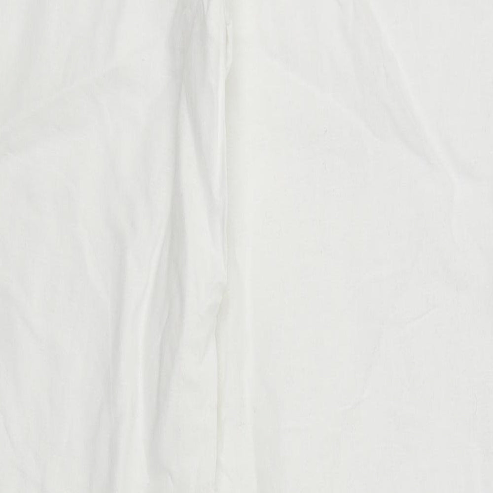 New Look Womens White   Trousers  Size 14 L29 in