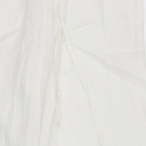 Primark Womens White   Trousers  Size 14 L27 in