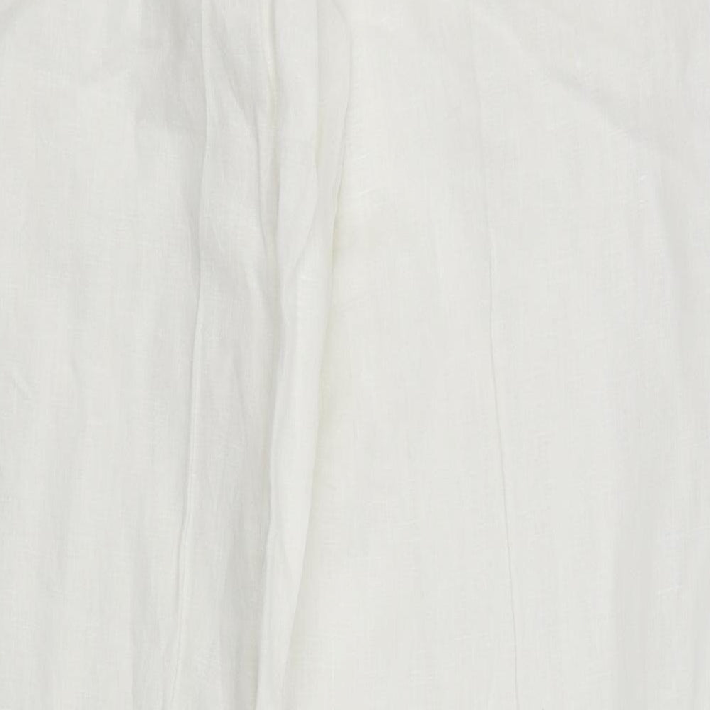 Primark Womens White   Trousers  Size 14 L27 in