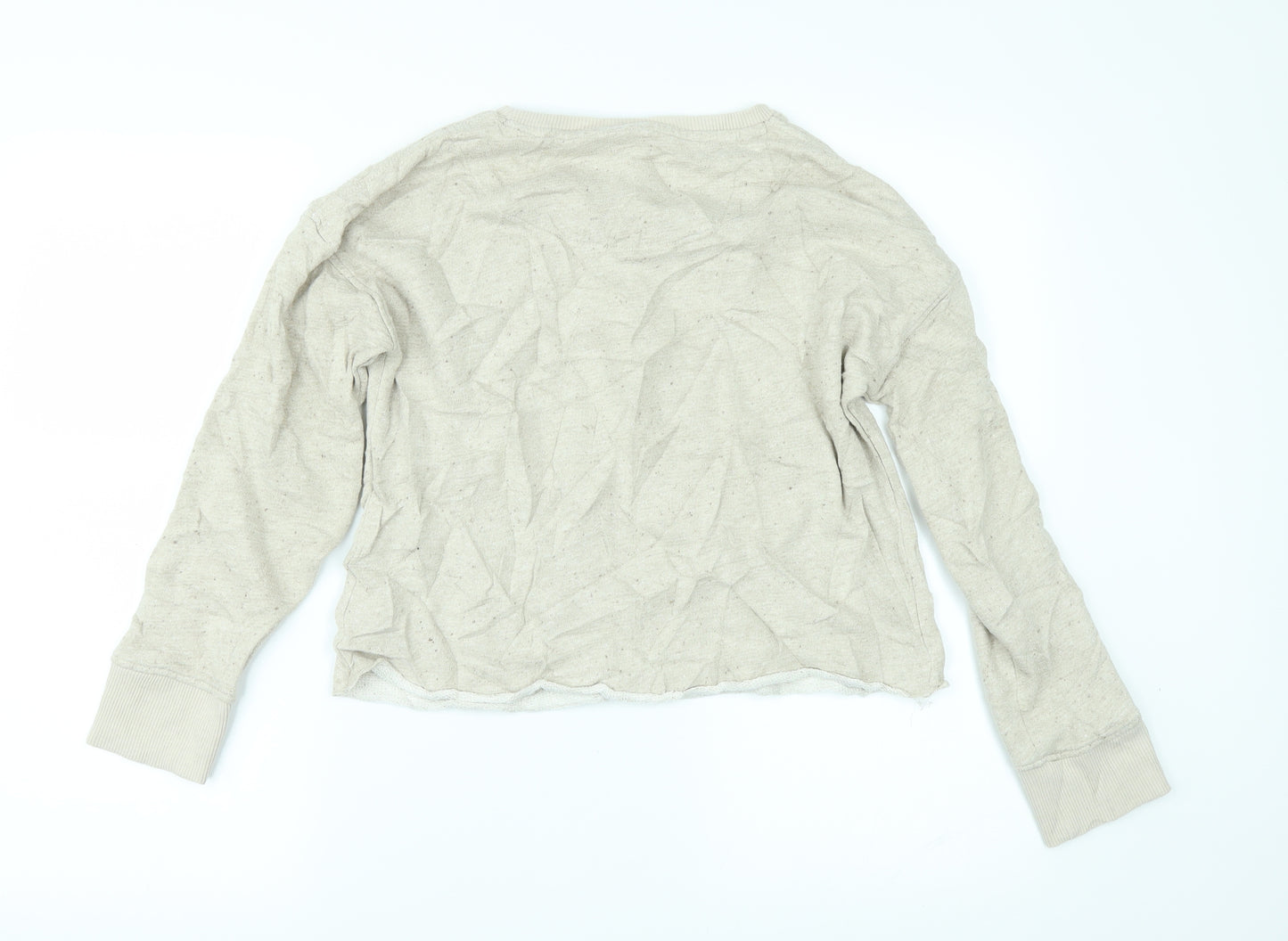 NEXT Womens Beige   Pullover Sweatshirt Size 12  - BUTTERFLY