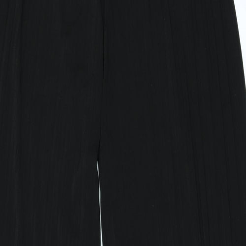 Preworn Womens Black   Trousers  Size 34 in L22 in - PLEATED