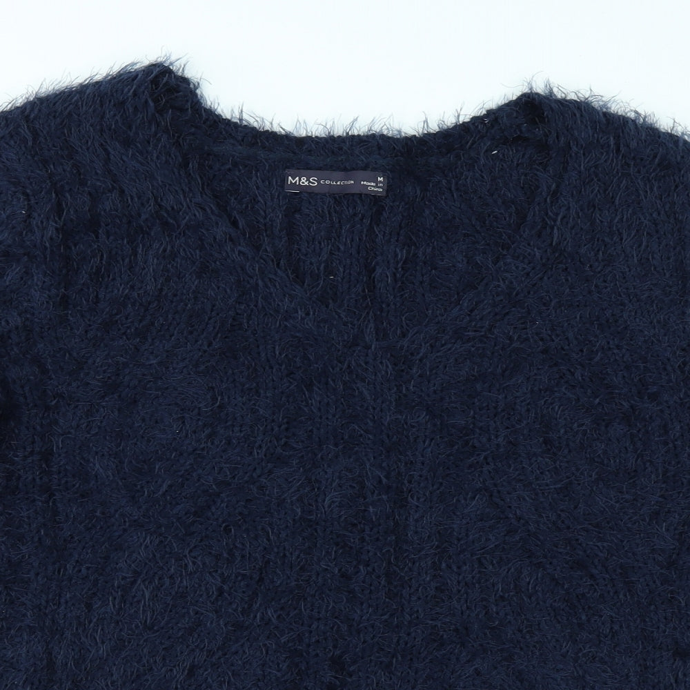 Marks and Spencer Womens Blue   Pullover Jumper Size M