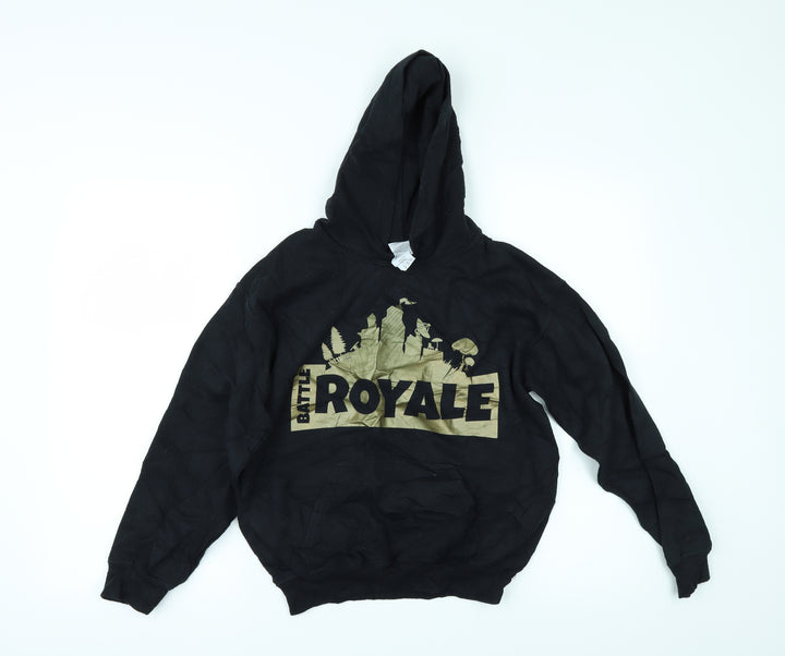 Gildan Girls Black   Pullover Hoodie Size M