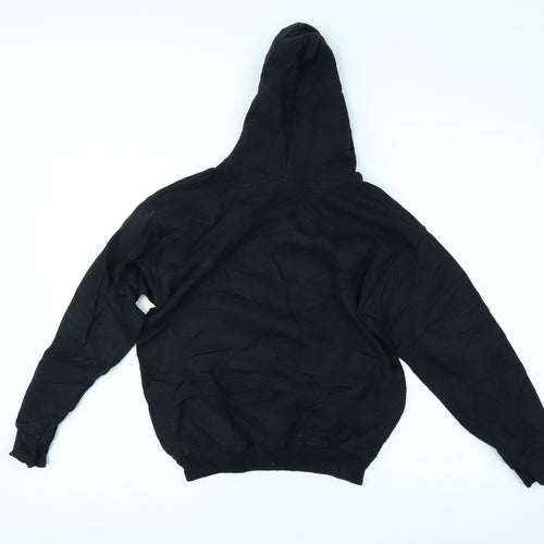 Gildan Girls Black   Pullover Hoodie Size M