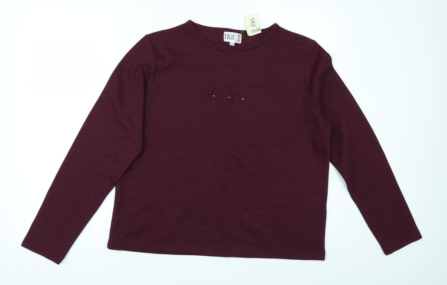 Tigi-Wear Womens Red   Pullover Jumper Size 16
