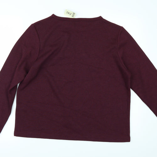 Tigi-Wear Womens Red   Pullover Jumper Size 16