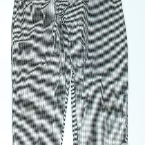 tibard ltd Mens Black Check  Trousers  Size M L31 in - Chefswear