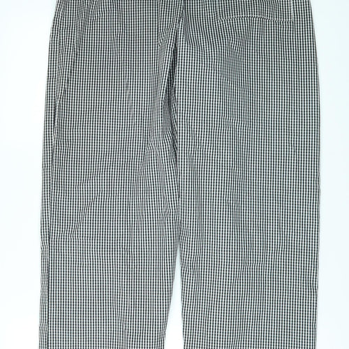 tibard ltd Mens Black Check  Trousers  Size M L31 in - Chefswear