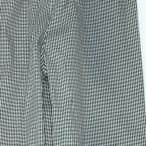 tibard ltd Mens Black Check  Trousers  Size M L31 in - Chefswear