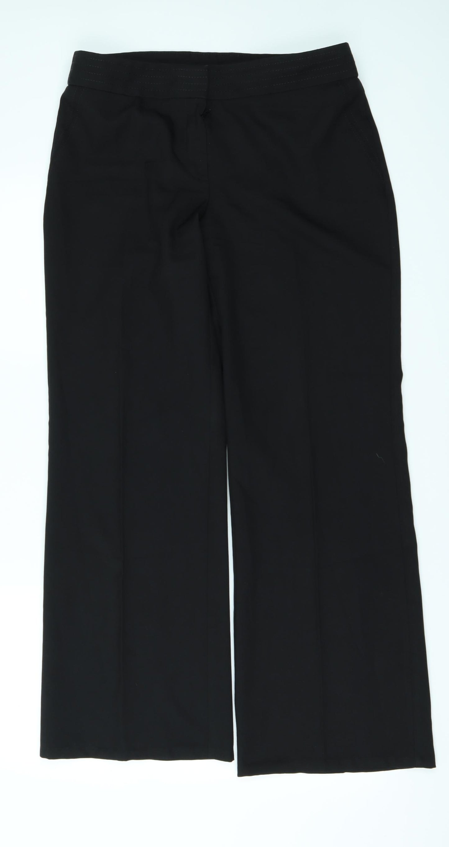 Marks and Spencer Womens Black   Trousers  Size 12 L29 in